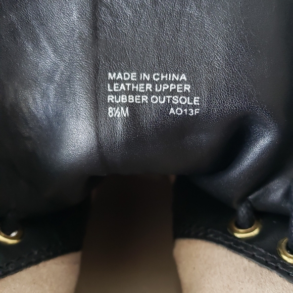 MICHAEL Michael Kors Rory Lace Up Wedge Booties Ankle Boots Suede Black Size 8.5 - Picture 7 of 14